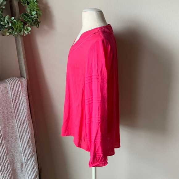 Cato hot pink hi low blouse - Picture 4 of 6